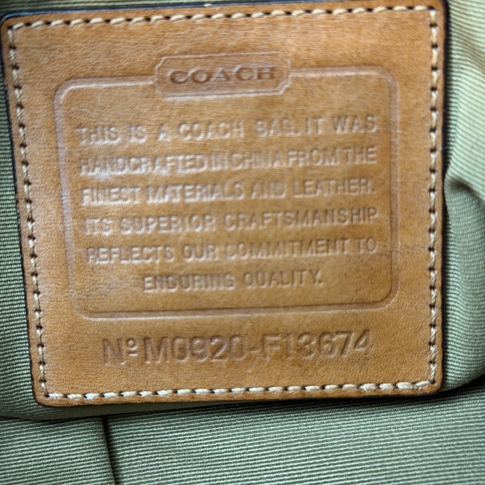 Coach Brown and Cream Crossbody Bag - Picture 7 of 9